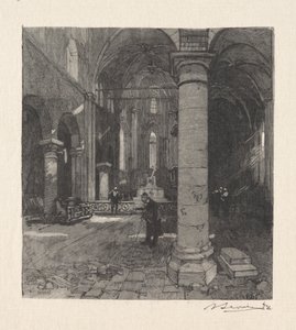 Innenraum der Kirche von Auguste Louis Lepère