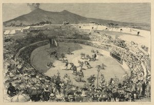 Italien. Das Fest von Pompeji, Der Zirkus der Gladiatoren von Auguste Louis Lepère