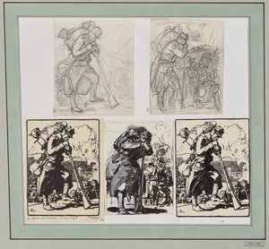 Der Rückzug nach Charleroi... von Auguste Louis Lepère