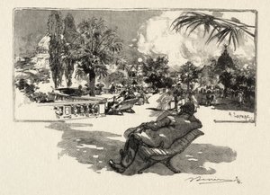 La Terrasse des Arts Libéraux von Auguste Louis Lepère