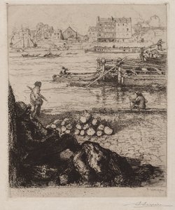 Der Hafenarbeiter: Quai de la Gare von Auguste Louis Lepère