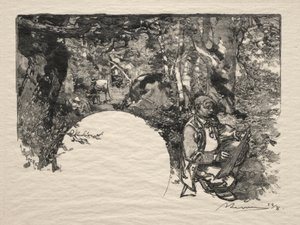 Die Maler, 1890 von Auguste Louis Lepère