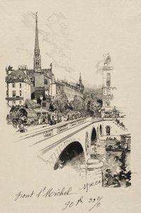Le Pont St. Michel von Auguste Louis Lepère