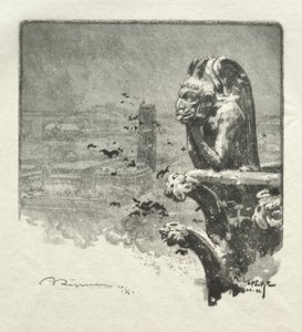 Le Stryge de Notre Dame, 1890 von Auguste Louis Lepère