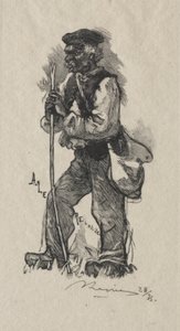 Der Schlangenfänger, 1889 von Auguste Louis Lepère