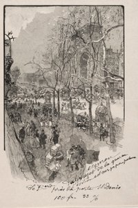 Die Boulevards, nahe dem Porte St. Denis