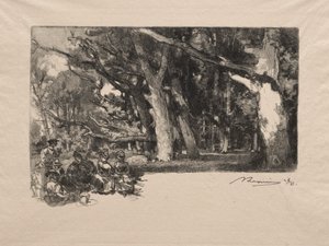 Mittag im Wald von Auguste Louis Lepère