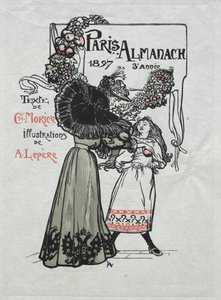 Pariser Almanach, 1897: Umschlag von Auguste Louis Lepère