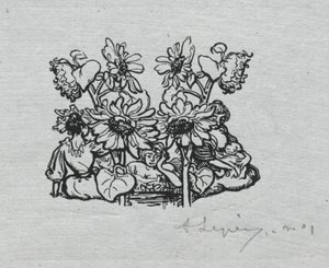 Pariser Almanach, 1897: Schlussstück, Sommer von Auguste Louis Lepère