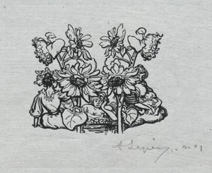 Pariser Almanach, 1897: Schlussstück, Sommer, 1897 von Auguste Louis Lepère
