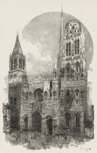 Rouen Illustré: Die Kathedrale von Rouen von Auguste Louis Lepère