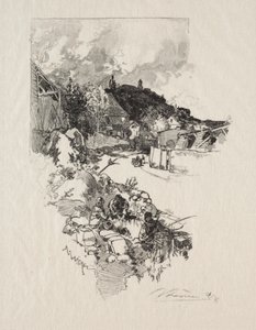 Route de Versailles von Auguste Louis Lepère