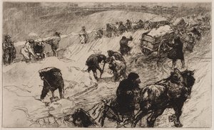 Schneeballschlacht: Quai aux Fleurs, 1890
