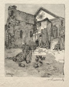 St. Julien le Pauvre: Das Portal von Auguste Louis Lepère