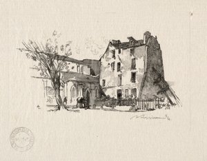 St. Julien le Pauvre: Le Presbytère von Auguste Louis Lepère