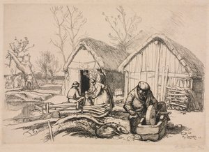 Das Haus des Holzfällers (Vendée) von Auguste Louis Lepère