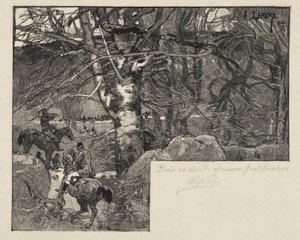 Eine Jagd am Mont Gérard von Auguste Louis Lepère