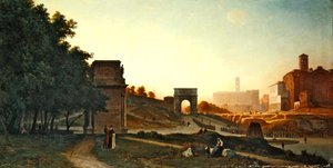 Das Forum bei Sonnenuntergang von Auguste Paul Charles Anastasi