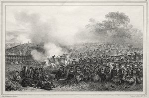 Album für 1835: Carré enfoncé... von Auguste Raffet