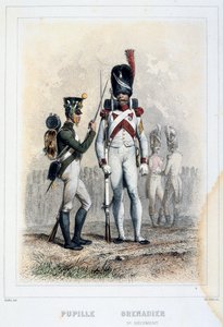 Grenadier und Schüler des 3. Regiments, 1859