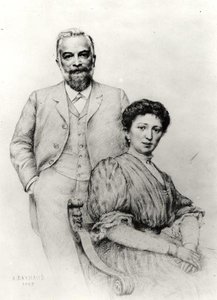 Adolphe Giraudon (1849-1929) und seine Frau Claire, 1907 von Auguste Raynaud