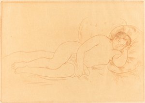 Weiblicher Akt liegend von Auguste Renoir