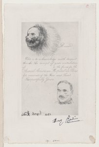 Beitragsquittung des Spezialamerikanischen Krankenhauses in Paris für Gesichtsverletzungen, 1916