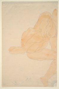 Sitzender Akt, Knie erhoben von Auguste Rodin