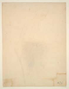 Stehender Akt, rechtes Profil von Auguste Rodin