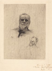 Victor Hugo, von vorne von Auguste Rodin