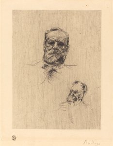 Victor Hugo, von vorne von Auguste Rodin