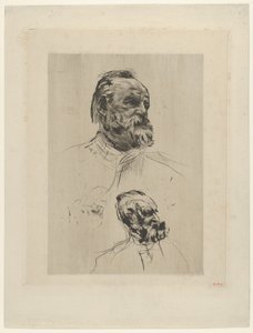 Victor Hugo Dreiviertelansicht, 1885 von Auguste Rodin