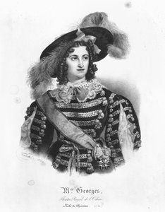 Mademoiselle George in der Rolle der Königin Christina von Schweden aus 