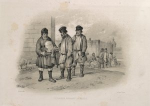 Bauarbeiter trinken Sbiten aus: Der Bau der St. Isaacs Kathedrale von Auguste de Montferrand