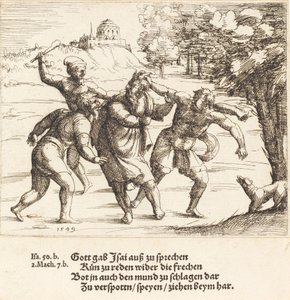 Jesaja erträgt Spott wegen seines Glaubens, 1549