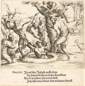 Joseph in den Brunnen geworfen, 1549