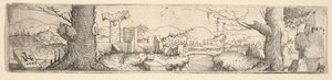 Landschaft, 1545 von Augustin Hirschvogel