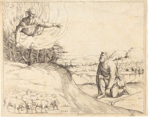 Moses und der brennende Dornbusch, 1548