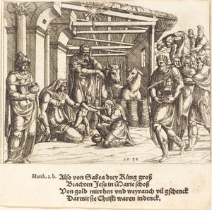 Die Anbetung der Könige von Augustin Hirschvogel