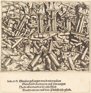 Der Tod von Samson, 1547 von Augustin Hirschvogel