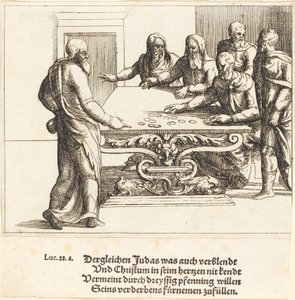 Die Bezahlung des Judas von Augustin Hirschvogel