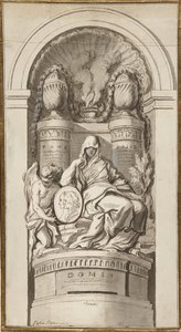 Studie für ein Grabdenkmal, 1750