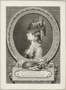 Adrienne-Sophie, Marquise von *** von Augustin de Saint Aubin