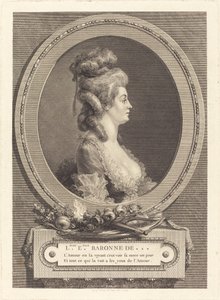 Louise Emilie Baronne de *** von Augustin de Saint Aubin