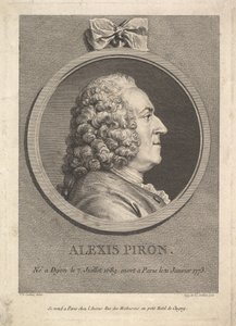 Porträt von Alexis Piron, 1776