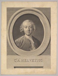 Porträt von Claude Adrien Helvétius, 1772 von Augustin de Saint Aubin