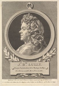 Porträt von Jean-Baptiste Lully, 1770 von Augustin de Saint Aubin