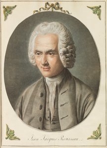 Porträt von Jean-Jacques Rousseau 1712-1778, ca. 1775 von Augustin de Saint Aubin