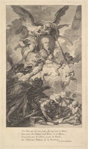 Porträt von Simon-Nicolas-Henri Linguet von Augustin de Saint Aubin