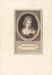 Antoinette du Ligier de La Garde Deshoulieres von Augustin de Saint Aubin after Elisabeth Sophie Cheron